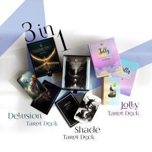 Triple Bundle Set,Shade Tarot Deck, Delusion Tarot Deck, Jolly Tarot Deck,