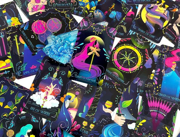 5 , floral tarot deck, flovid tarot deck, tarot deck with guidebook, lunart design, tarot 5 , floral tarot deck, flovid tarot deck, tarot deck with guidebook, lunart design, tarot